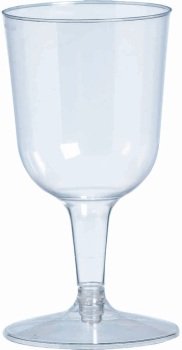 5 OZ 2 Pieces Plastic Wine Glass in a Retail Bag 400 CT