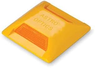 Tapco 102237 Temporary Pavement Marker, 4" x 4", Amber, 2 Sides
