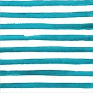 Creative Converting Club Pack Designer Party Dotted Striped Peacock Color Luncheon Paper Napkin, 192 Printed Luncheon Napkins