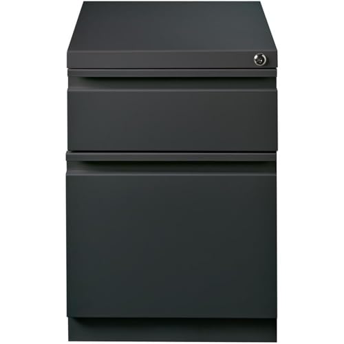 Hirsh Industries Dark Coal / Modern / 21.75" H x 15" W x 19.88" D Mobile File Cabinets
