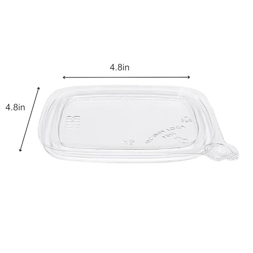 BUT-N-LOC Matching Lid / Clear / Compact Clamshell Take Out Containers