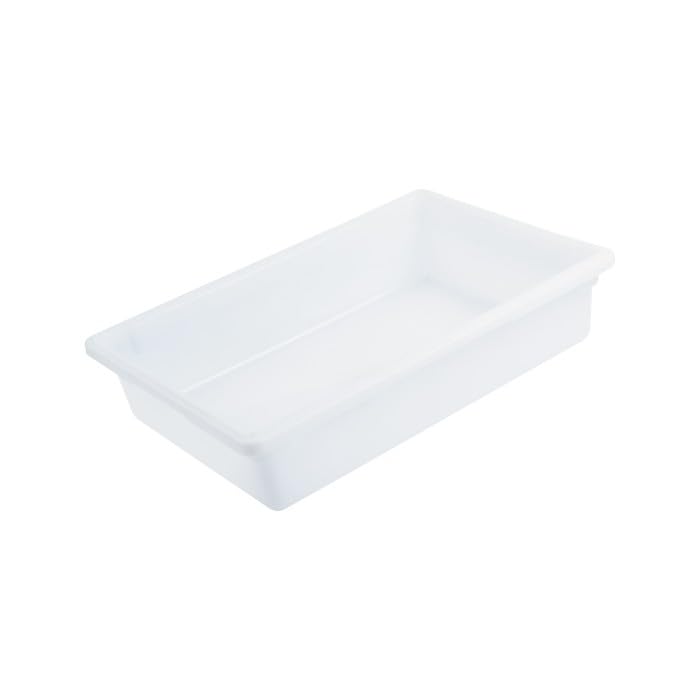 CAC Poly White Storage Box FS4F-6W Full Size 26x18x6 inch by CAC China – 9 gallons, Polycarbonate (PC), White, Pack of 99