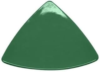 CAC China TRG-9-G Festiware Green Triangular Flat Plate 8 1/2" - 2 doz