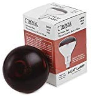 Royal Industries Infrared Heat Lamp, Shatter Resistant, 250W, Red Bulb 1/EA