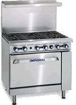 Imperial - IR-G36-C - 36 in Gas Range w/Griddle and Convection Oven