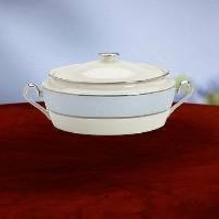 Blue Frost Square Covered Vegetable Bowl by Lenox China