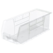 Akro-Mils Clear / 11-Inch x 4-Inch x 4-Inch / Storage Bins Only Open Storage Bins