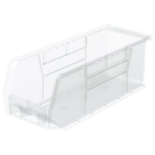 Akro-Mils Clear / 11-Inch x 4-Inch x 4-Inch / Storage Bins Only Open Storage Bins