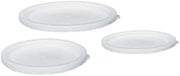 Poly White - 2 & 4 Quart Cover for Round Storage Container - Camwear - Cambro RFSC2(148)