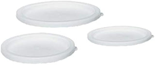 Poly White - 2 & 4 Quart Cover for Round Storage Container - Camwear - Cambro RFSC2(148)