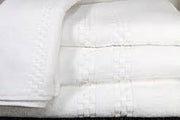 Generic Ganesh Mills Oxford Viceroy Bathmat Collection 100% Ringspun Cotton 2 Ply Yarns Dobby Checkered Border White (Pack of 12)