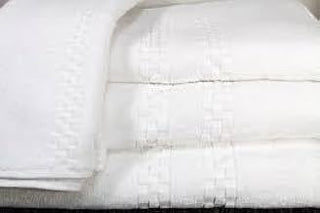 Generic Ganesh Mills Oxford Viceroy Bathmat Collection 100% Ringspun Cotton 2 Ply Yarns Dobby Checkered Border White (Pack of 12)