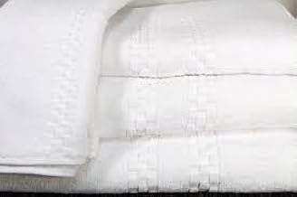 Generic Ganesh Mills Oxford Viceroy Bathmat Collection 100% Ringspun Cotton 2 Ply Yarns Dobby Checkered Border White (Pack of 12)