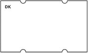 DayMark Safety Systems IT120652 DuraMark Date Coder Blank Permanent Label, for DM5 SpeedyMark 5, 3-Line Marking Gun, White (Pack of 6 Rolls)
