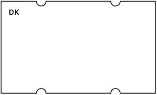 DayMark Safety Systems IT120652 DuraMark Date Coder Blank Permanent Label, for DM5 SpeedyMark 5, 3-Line Marking Gun, White (Pack of 6 Rolls)