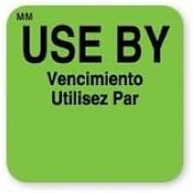 DayMark - 112432 - MoveMark 1 in x 1 in Green Use by Label