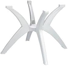 Y-Leg Pedestal Outdoor Table Base - White - Lot of 6