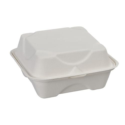 ECO PRODUCTS 6" x 6" / White / 1 Clamshell Take Out Containers