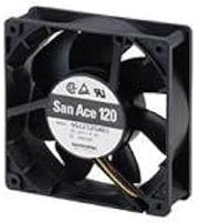 SANYO DENKI 9G1212H4021 DC Fan 120x25mm 12VDC 3.72W, 88CFM 40dB, Hi Perf. Ribless, 2 wire