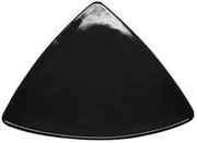 CAC China TRG-9-BLK Festiware Black Triangular Flat Plate 8 1/2" - 2 doz