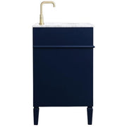 Elegant Decor 48" - Single / Blue,gold / Modern Bathroom Vanities