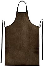 Winco 25 1/2" x 40" Black Dishwashing Apron, Heavy-Weight