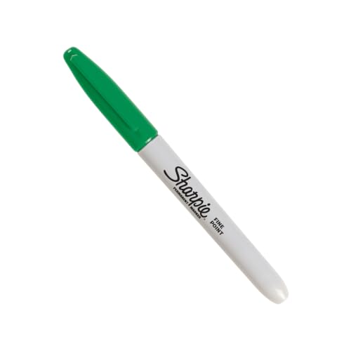 Sharpie Green / 1 Count (Pack of 12) / Fine Permanent Markers