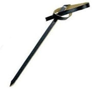 PacknWood Loko Looped Black Bamboo Skewer, 2.36" Length, 100 Pieces