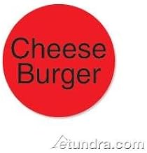 DayMark - 112056 - DuraMark 1 in Round Cheeseburger Label