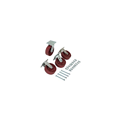Ductile Stl Caster Kit 6x2 8K Cap by Vestil – One Size, Blend, Multi, Model D-CK4-SC6-2HD