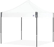 E-Z UP Eclipse Instant Shelter Canopy, 10' x 10', Black Steel Frame and Professional Grade White Top