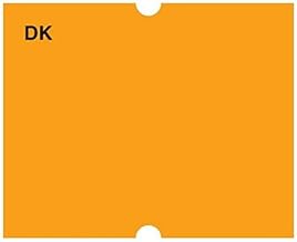 DayMark Safety Systems IT120484 DuraMark Date Coder Blank Permanent Label, for DM4 SpeedyMark Express 20 2-Line Marking Gun, Florescent Orange (Pack of 8 Rolls)