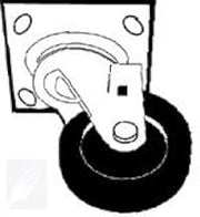 Rubbermaid - 1304-L3 - 4 in Tilt Truck Stem Caster