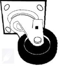 Rubbermaid - 1304-L3 - 4 in Tilt Truck Stem Caster