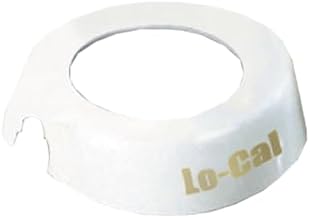 TableCraft CB5 Dispenser ID Collar, "Lo-Cal", fits Model Numbers 483 & 484, White Plastic Collar, Beige Print, Made in USA, 1 Each
