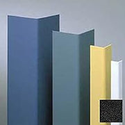 Surface Mounted Corner Guard, 90, 3/4" Wings, 12'H, Black, Vinyl