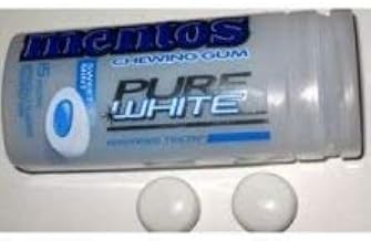 Mentos Pure Sweet Mint White Gum -- 36 per case.