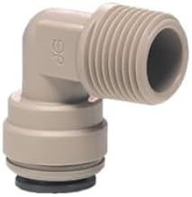 John Guest (PI481023S) Fixed Elbow 5/16" Tube X 3/8" NPT Gray