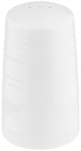 Tablecraft 10413 Pulito Collection Salt & Pepper Shaker, 1.25 oz., 2" Dia. x 3-3/8"H, Textured Finish, Melamine, White, 6 Set per case