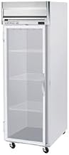 Beverage-Air HFP1-1G Horizon Series One Section Glass Door Reach-In Freezer 24 cu.ft. capacity Stainless Steel Front and Sides Aluminum