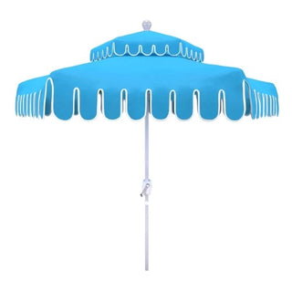 California Umbrella LUNA906B174DT-56105-MPS-BND503016 Umbrella, 9' Diameter, Blue - Default Title