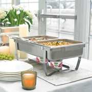 Sterno 70153 Stainless Steel Chafer Set, 8 qt., Silver - photo 4