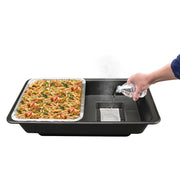 Sterno Speed Heat Food Warming System, 15 1/2" Wide, Black, 8/Pack - 1/2 Size