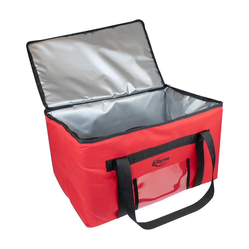 Sterno 71575 Nylon Food Pan Catering Bag, 13 1/2" x 23", Red - photo 2