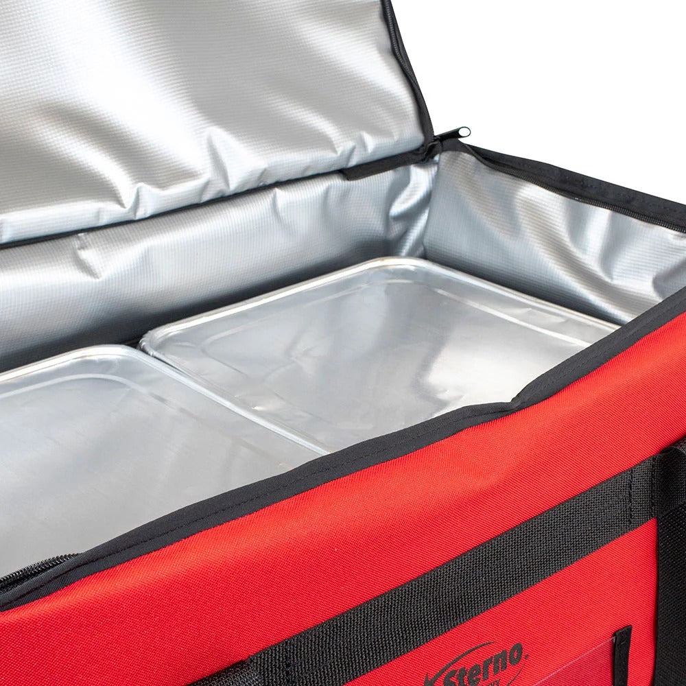 Sterno 71575 Nylon Food Pan Catering Bag, 13 1/2" x 23", Red - photo 4