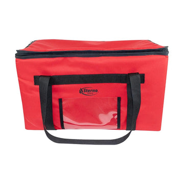 Sterno 71575 Nylon Food Pan Catering Bag, 13 1/2" x 23", Red - Default Title