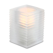 Sterno Glass Liquid Candle Holder, 4" High - Frosted