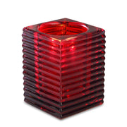 Sterno Glass Liquid Candle Holder, 4" High - Red
