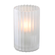 Sterno Glass Liquid Candle Holder, 3 1/8" Diameter - Frost