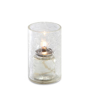 Sterno Glass Liquid Candle Holder, 2 1/4" Diameter - Crackled